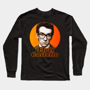 Elvis Costello ))(( Retro Music Icon Long Sleeve T-Shirt